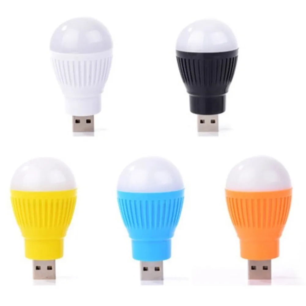 1pc Colorful Pvc 5v 5w Usb Bulb Light Portable Lamp Led 5730 for Hiking Camping Tent Travel Work with Power Bank Notebook