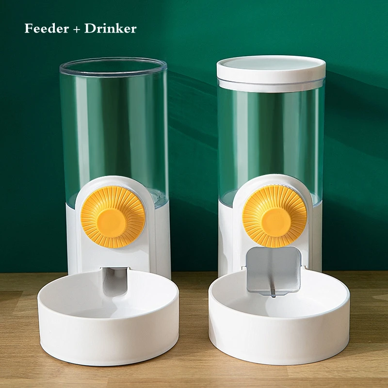 

Puppy Rabbit Feeding Bowl Water Drinker Cat Cage Hanging Automatic Drinking Fountain Feeder Large Capacity Kitten Pets Supplies