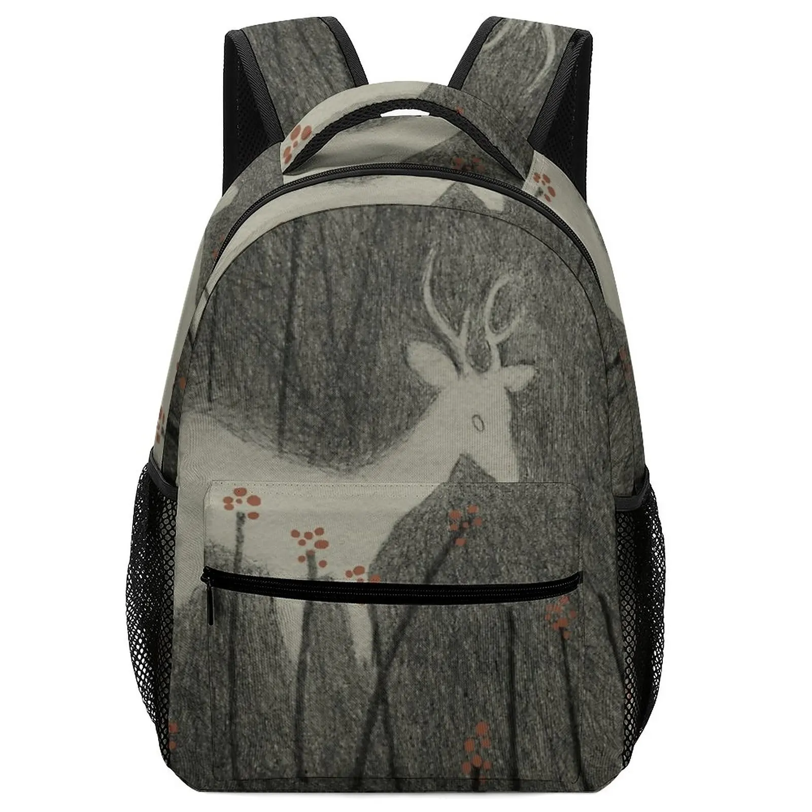 Cute Deer_  Bag for Children Kids Women Art  School Bags Backpack For Teenagers