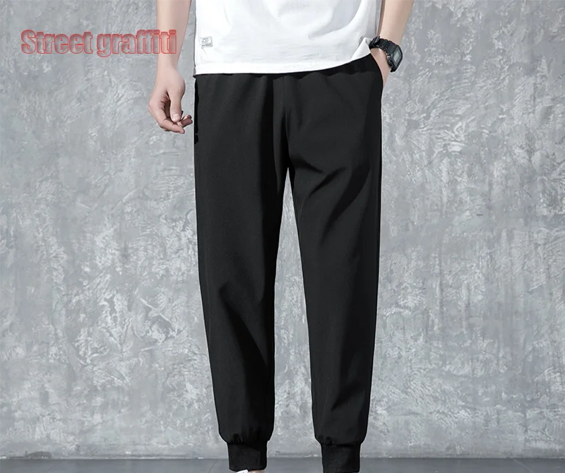 

Men Pants Joggers Sweatpants Mens 2000 Spring New Streetwear Pants Fitness Clothing Fashion Summer Casual ankle banded Pant Men