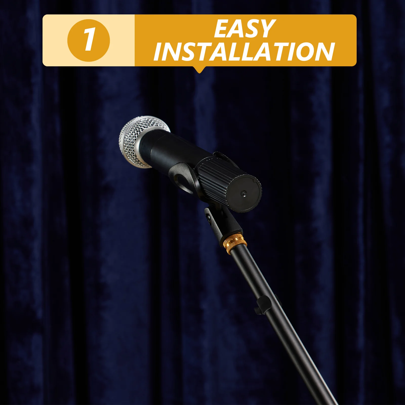 Кабельные зажимы для крепления микрофона пластик беспроводной черной подставки