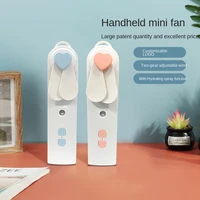 boomaya handheld multi function mini humidifier spray fan nano portable usb hanging neck replenishment instrument fan
