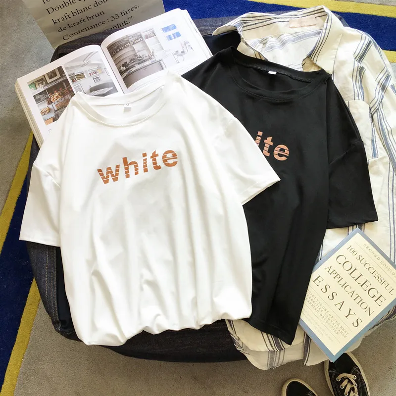 INS футболка с коротким рукавом женская гонконгская летняя одежда Новое