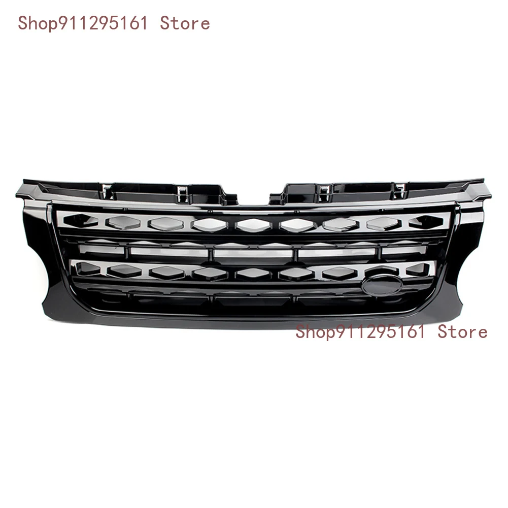 

For 2014 2015 2016 Land Rover Discovery 4 LR4 LR057534 Car Front Racing Grill Bumper Honey Comb Mesh Grille with Emblem