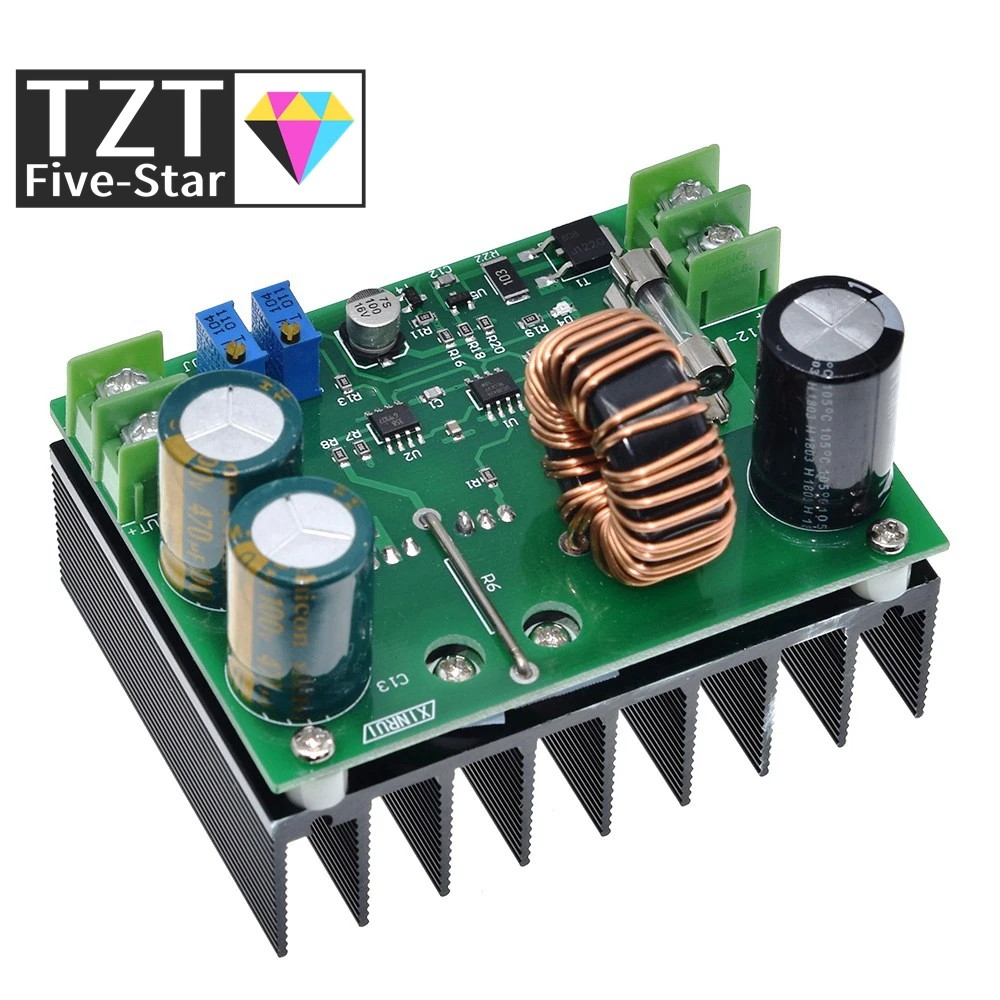 TZT 600 Вт повышающий модуль питания DC-DC постоянный ток напряжение от 9 В-60 В до 12 В-80 48