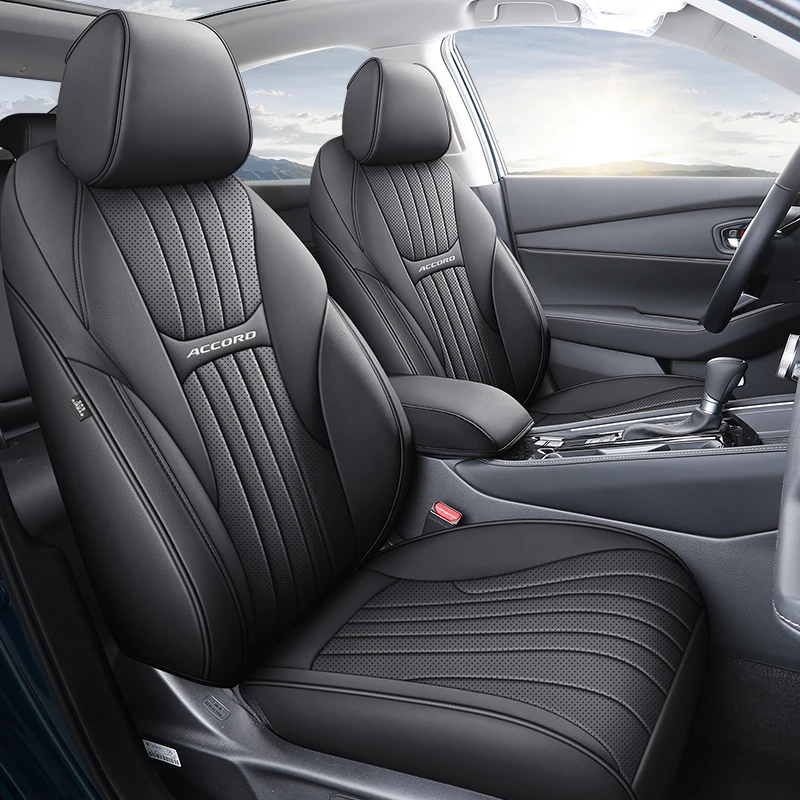 Специальные автомобильные чехлы на сиденья для Honda Accord 2023 2024 Кожаная подушка