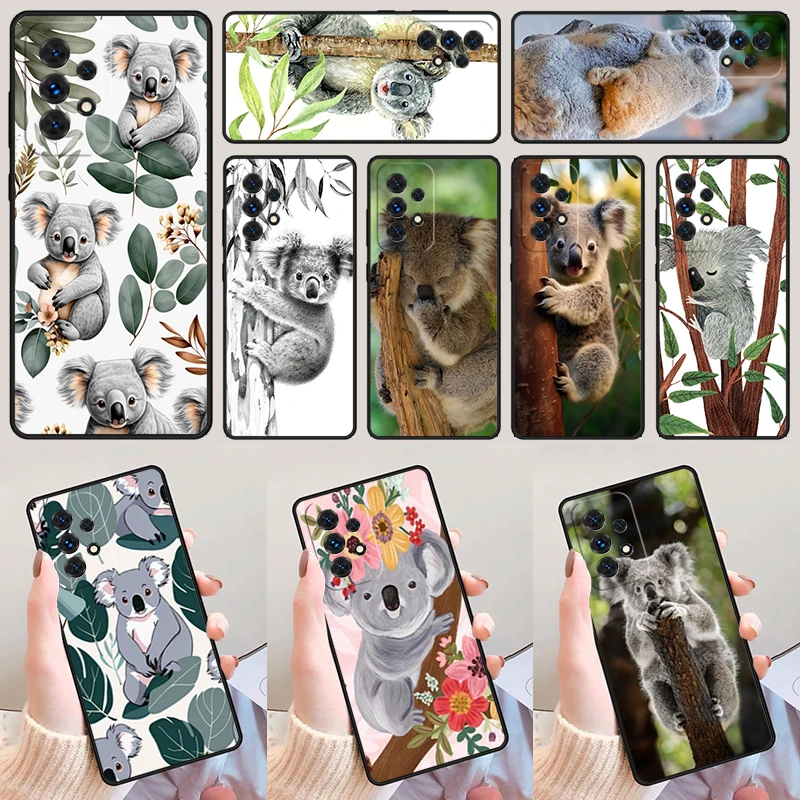 Модный корейский чехол для телефона Koala Dinotaeng Samsung Galaxy A52 A72 A73 A20e A21S A50 A70 A11 A12 A42 A31 A40