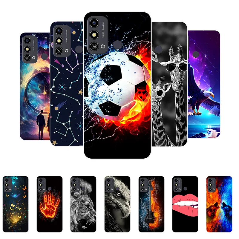 

for ZTE Blade A53 Case Football Soft Silicone Back Cases for ZTE Blade A53 Phone Cover BladeA53 2023 A 53 etui Funda