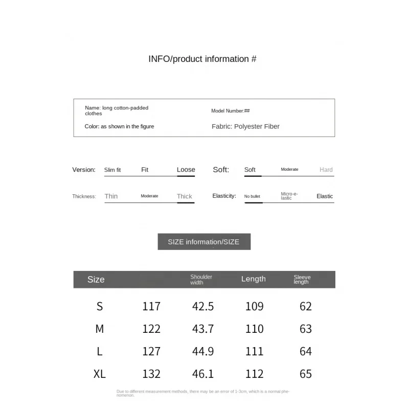 Down Cotton Coat All-matching women's Long Coat 2023 Winter Korea Fashion L Jacket Promotion