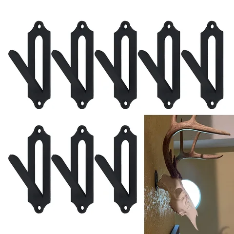 1/2/4/8 шт. крючок с черепом в виде животного, рога лося, настенный крючок, настенный крючок с черепом, настенная вешалка с изображением оленя, настенный кронштейн с черепом в помещении