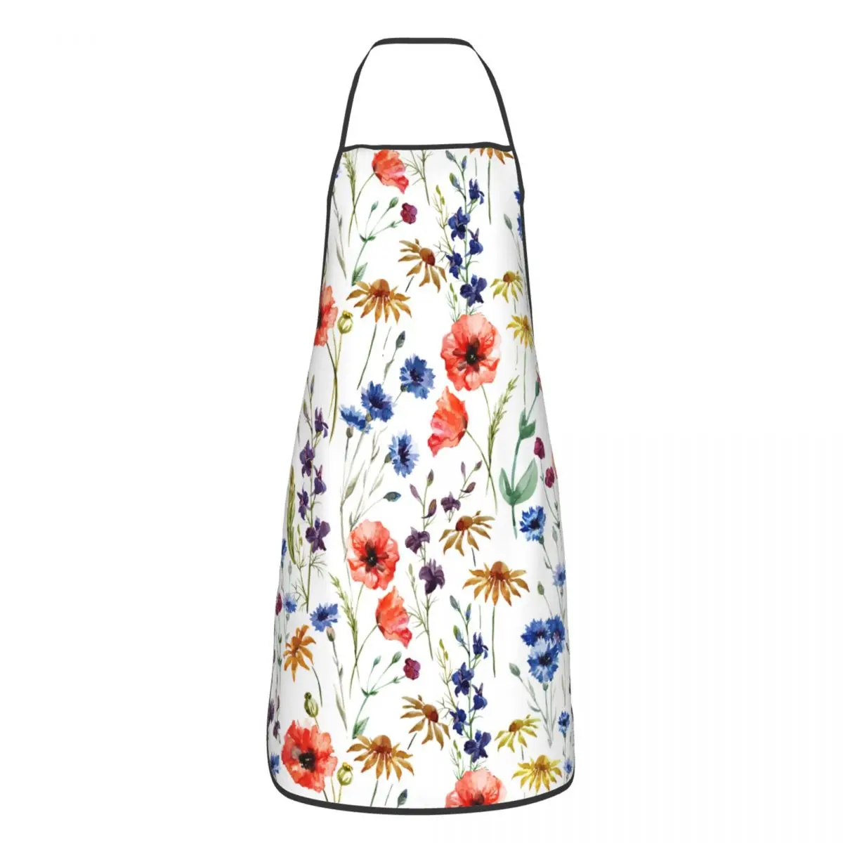 

Retor Wildflowers Polyester Aprons Beautiful 52*72cm Kitchen Grill Bib Tablier Cooking Home Cleaning Pinafores for Chef Barista