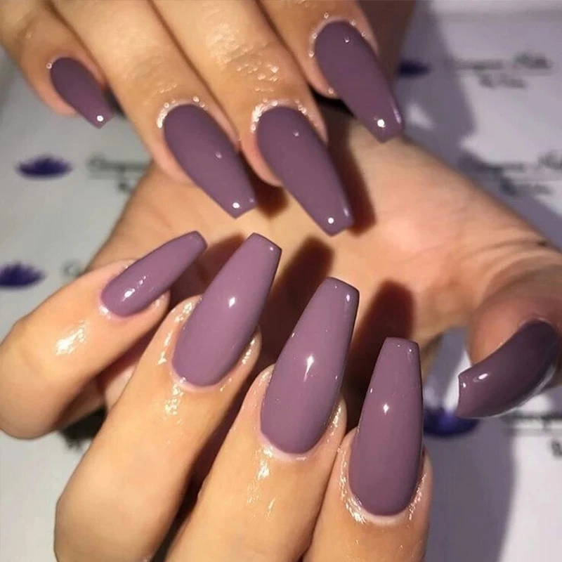 

MSHARE Mauve Nail Gel Polish Varnish Soak Off 12g Uv Gel Cured with Nail Dryer