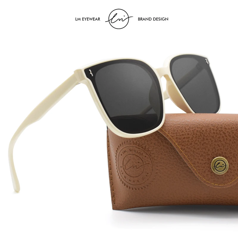 

LM Luxury Square Oversized Sunglasses Women 2022 Brand Designer Retro Big Frame Vintage Sun Glasses UV400 Female Oculos Feminino