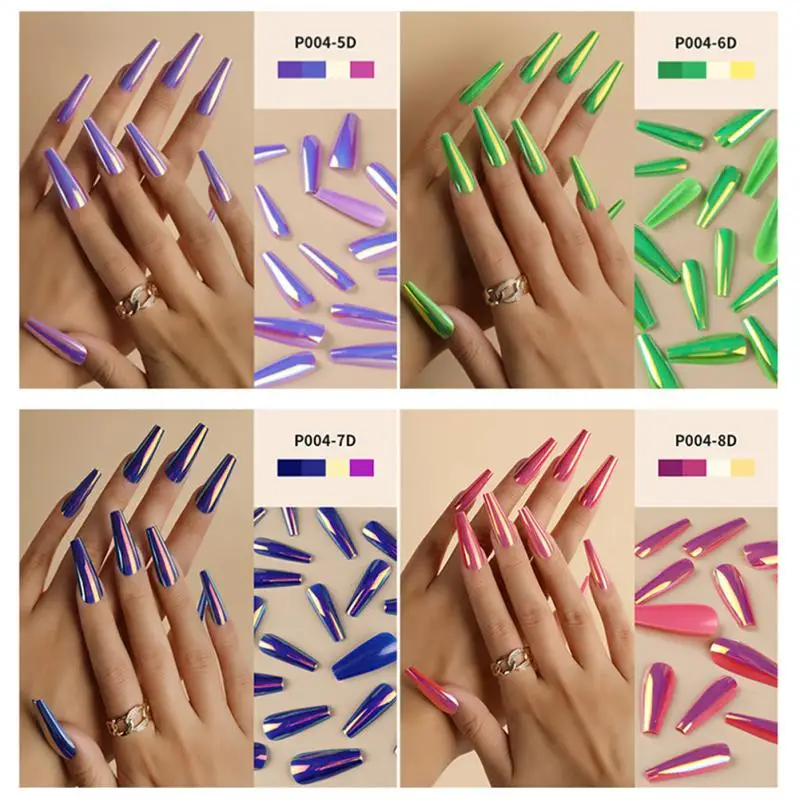 

European And American Length Nail Sticker Nail Art Long Nail Nail Tablets Armor Ins Style False Nails Fake Nail Art