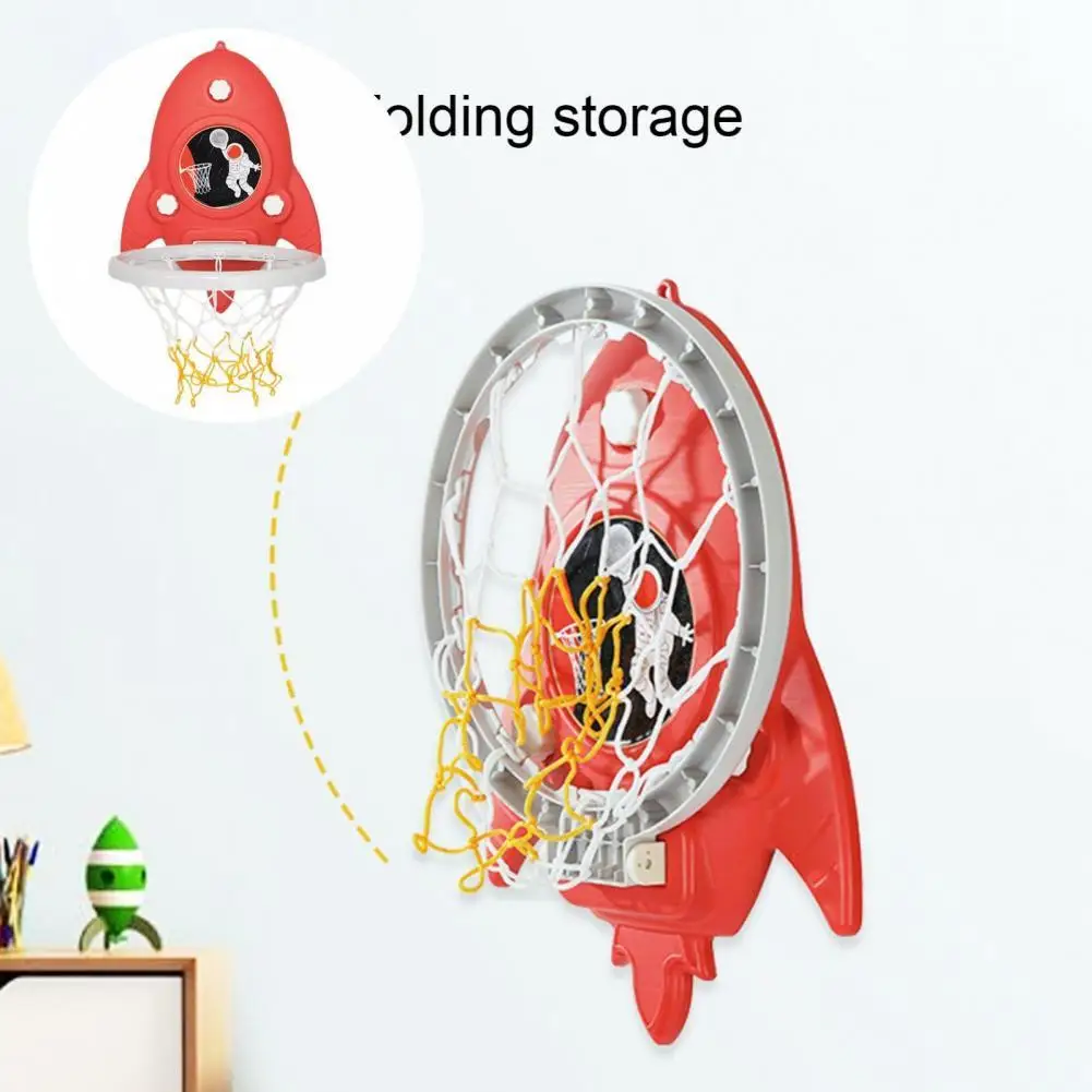

Basketball Backboard Set Durable Strong Load Bearing Kid Basketball Kit Stable Compact Basketball Hoop Kit