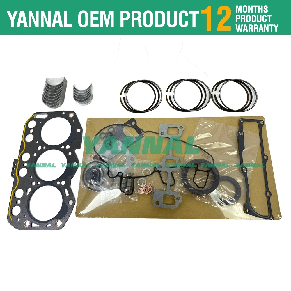 3YM30AE Комплект капитального ремонта для двигателя Yanmar комплект подшипников