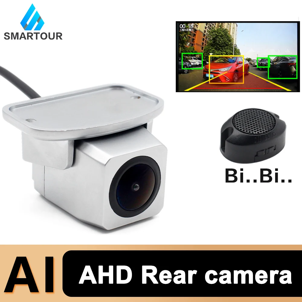 

Smartour AHD AI Smart Intelligent Tracking Recognition Car Rear View Parking Camera Pedestrian/Vehicle Detection HD Night Vision