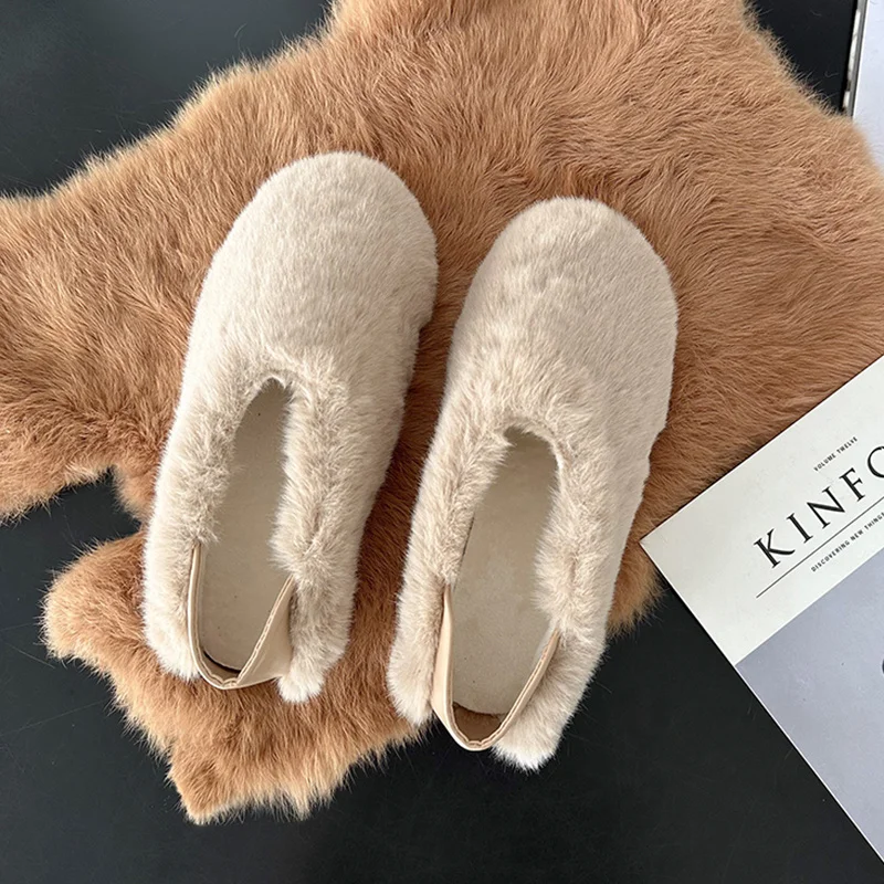 

Soft Korean Shoes Women Loafers Fur Autumn Casual Female Sneakers Flats Shallow Mouth Round Toe 2022 Comfortable Winter Fall Moc