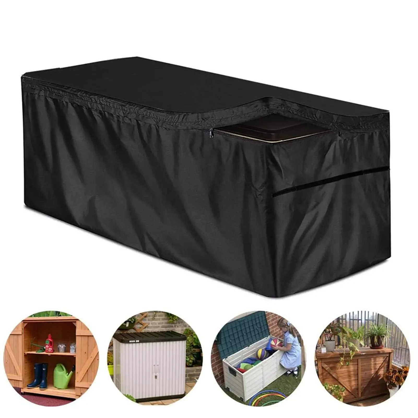 

NEW IN 3 Size Outdoor Furniture Protective Cover Garden Deck Box Cabinet Cover Waterproof Durable Storage Bag Dust-proof UV Resi