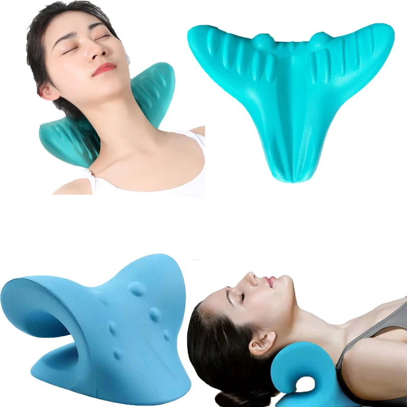 

C-type Neck Stretcher Pillow Neck Shoulder Point Massage Pain Relieve Cervical Spine Chiropractic Traction Device Muscle Relax