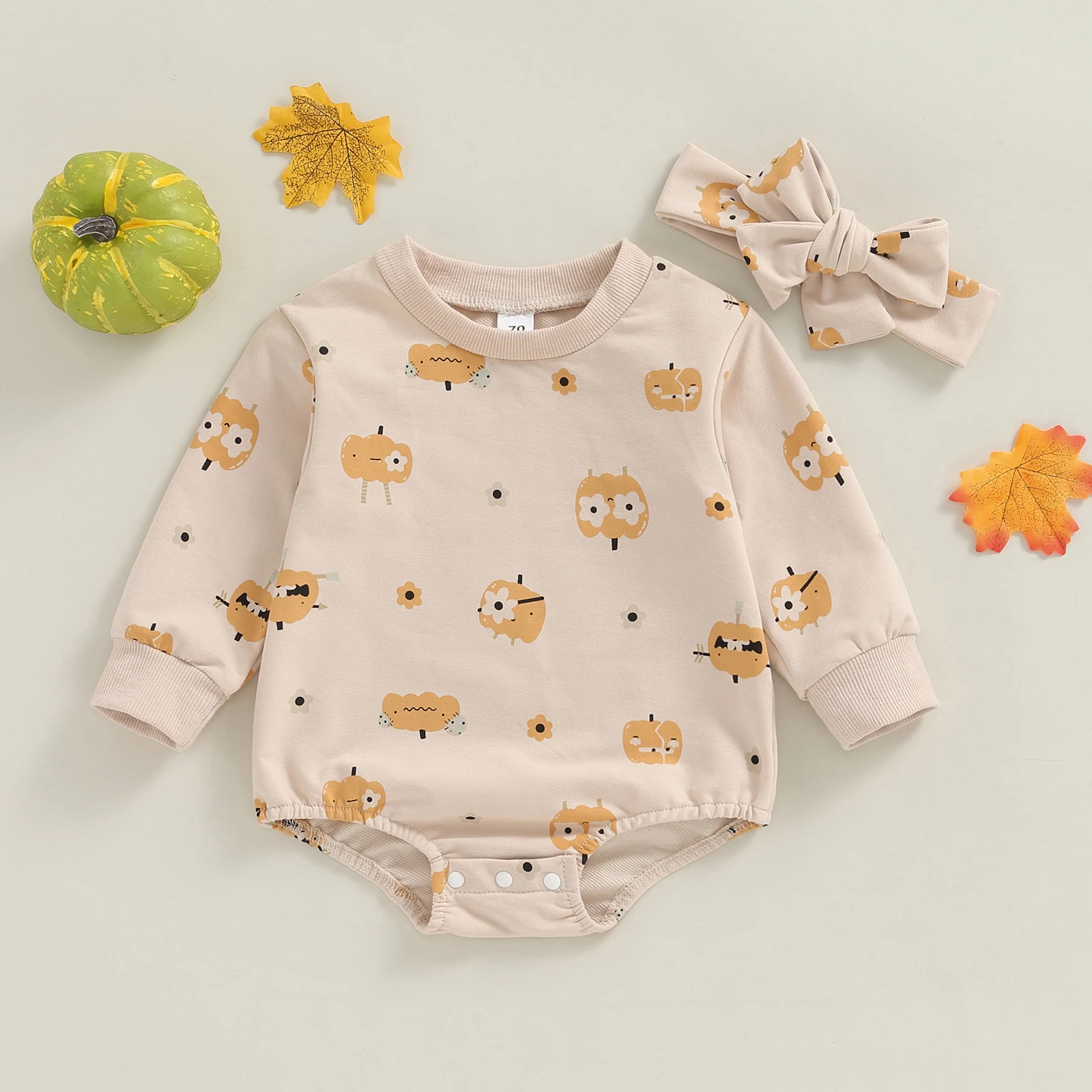 Комбинезоны BeQeuewll для новорожденных девочек Осенний Повседневный Детский костюм