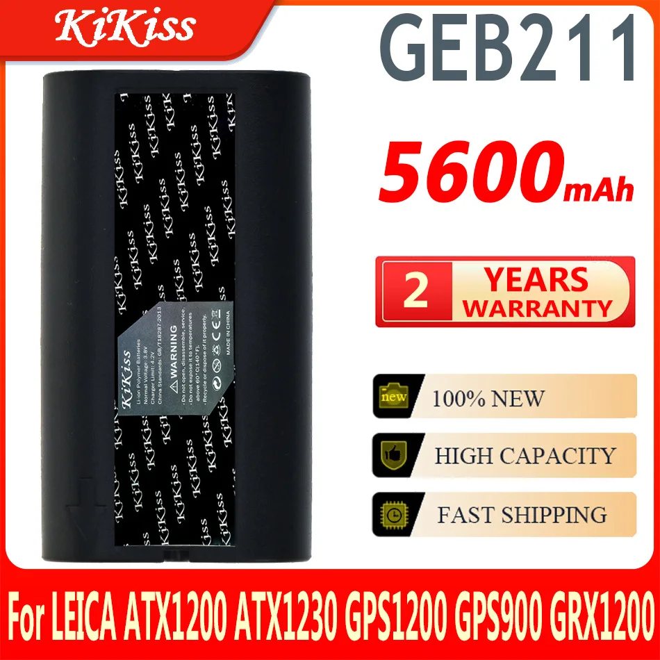 

5600mAh KiKiss Powerful GEB211 GEB212 Battery for leica ATX1200 RX1200 GPS1200 GRX120 survey Total Station GPS