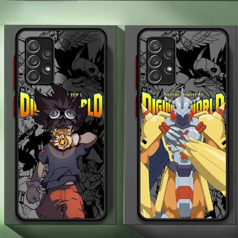 phone cases for Samsung Galaxy A24 case A33 A52s A12 5G A35 A53 A32 A13 A14 A15 Luxury Cover fundas Monster Adventure Wargreymon