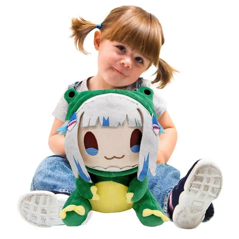 

Gawr Gura Plush Doll Toys Anime Hololive VTuber Shark Girl Dino Gura Apexs Figure Cosplay Clothing Pillow Plush Gift Toy
