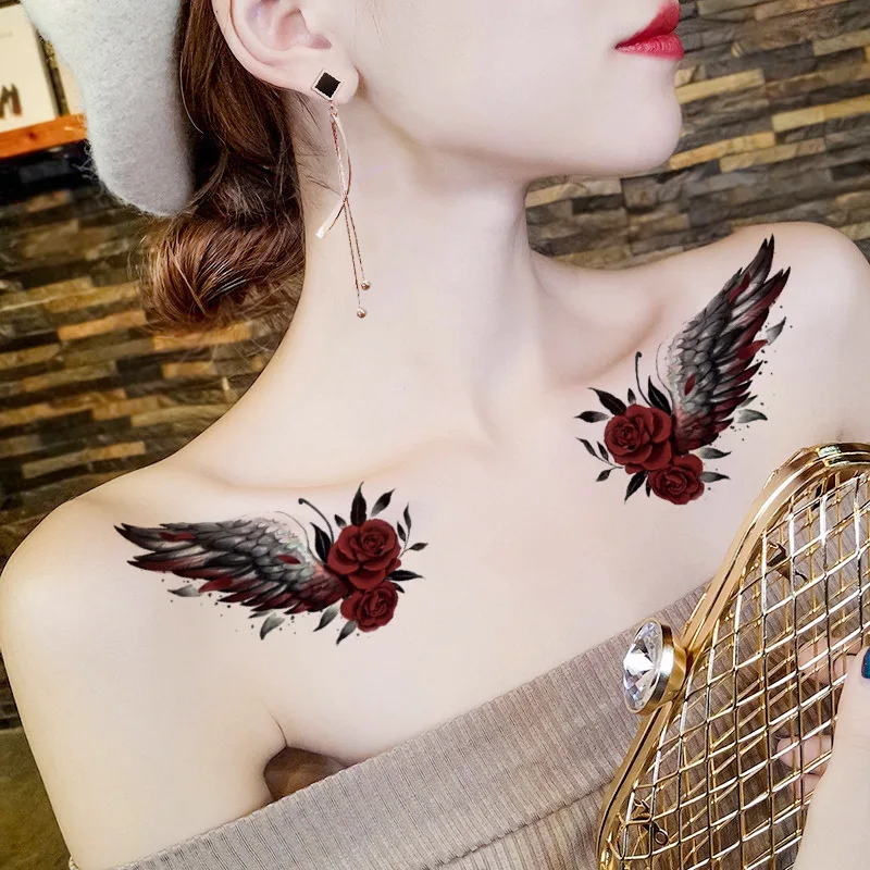 

40 Type Fresh Waterproof Tattoo Sticker Symbol Flower Temporary Sleeve Tattoo Waterproof Sexy Body Art Fashion