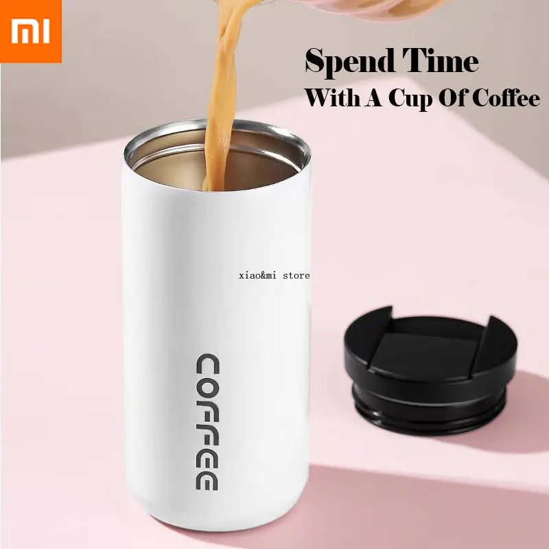 

Xiaomi Mijia Stainless Steel Coffee Thermos Bottle Thermal Mug Leakproof Car Vacuum Flasks Coffee Cup Portable Insulated Bottles