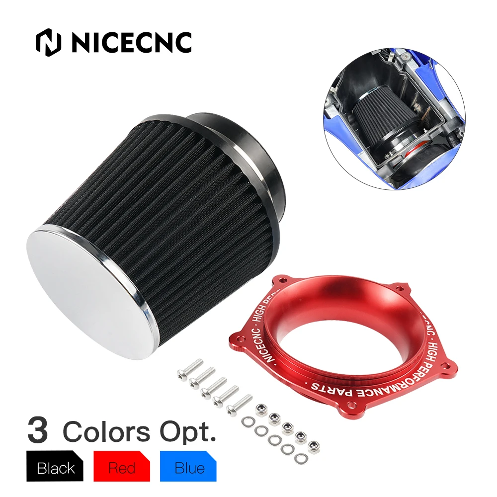 NiceCNC ATV For Yamaha YFZ450R YFZ 450R 450 R Air Filter Cleaner Airbox Adapter Protector CNC Aluminum Alloy Accessories