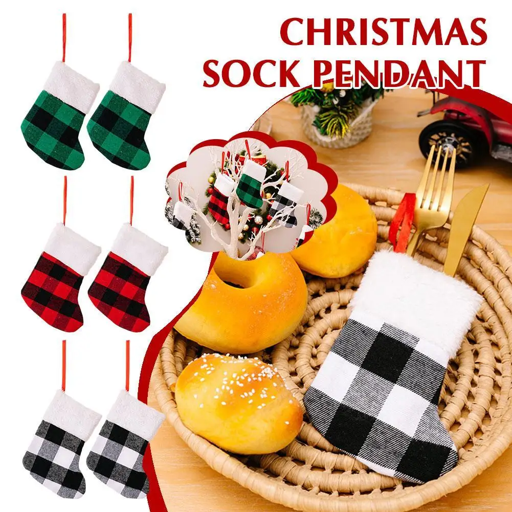 

2pcs 2024 Christmas Ornaments Tableware Knife Fork Bag Navidad Christmas Socks Noel Decorations For Home Natal 2023 Decoration