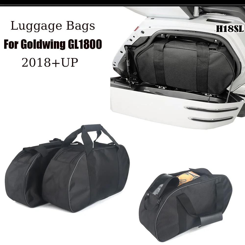 Новые аксессуары для Honda Goldwing GL1800 F6B 2018 + UP боковые сумки мотоцикла черные