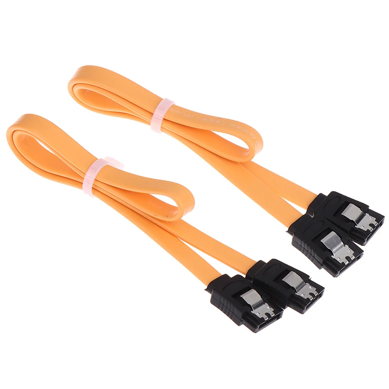 Кабель SATA 3,0 длиной 40 см, 2 шт./комплект, кабель для передачи данных SATA 3,0 III SATA3 6 Гбит/с, Прямой шнур, Кабель SAS, двухканальный кабель для передачи данных на жестком диске