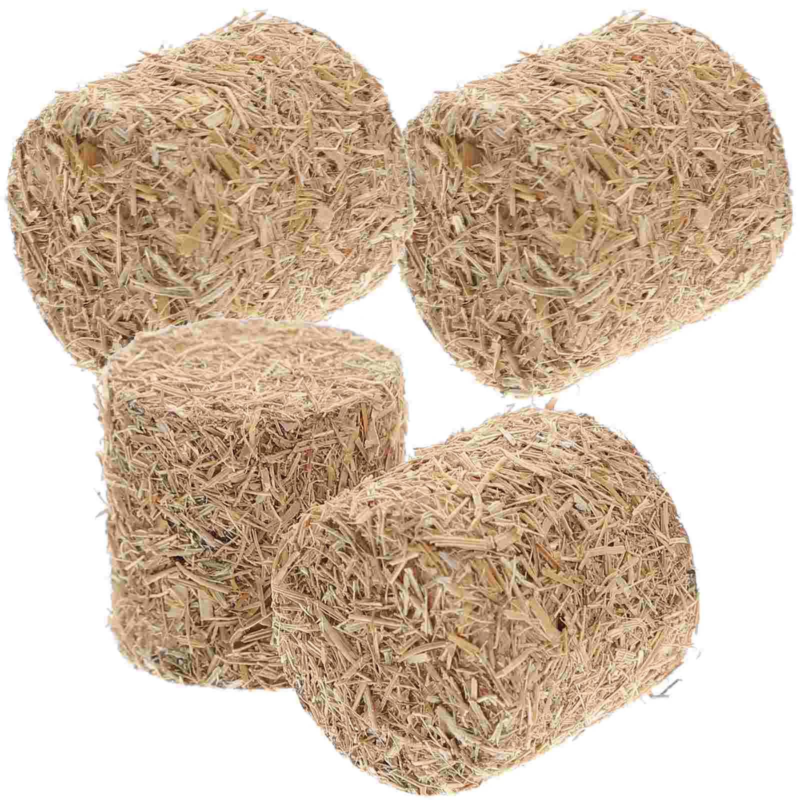 

4Pcs Decorative Haystack Autumn Style Scene Hayrick Ornament Scene Haystack Decor Straw decoration