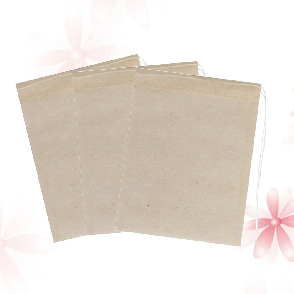 

100pcs Sachet Bags Tea Filter Bags for Loose Tea Tea Filter Bags Drawstring Empty Tea Bags Disposables Tea Bag
