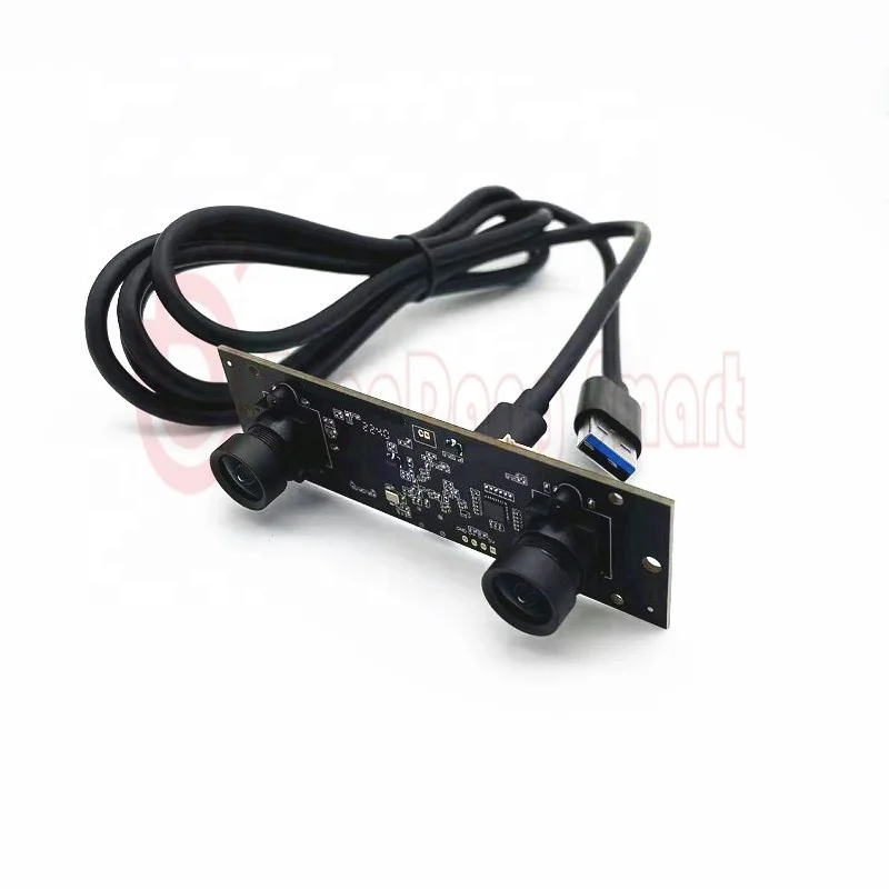 Фото Цветная USB-камера 3840x1080P FHD с двумя объективами UVC CMOS AR0230, стереомодуль USB3.0 для VR-камер, 3D-принтеров №2