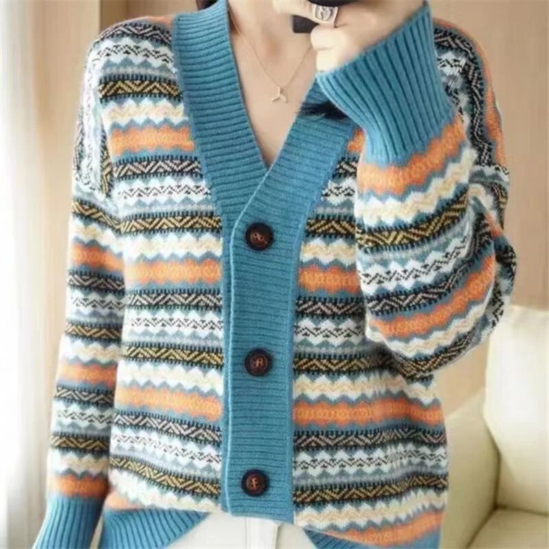 

2023 Knitted sweater women's Korean sweater winter solid color pullover slim warm trend