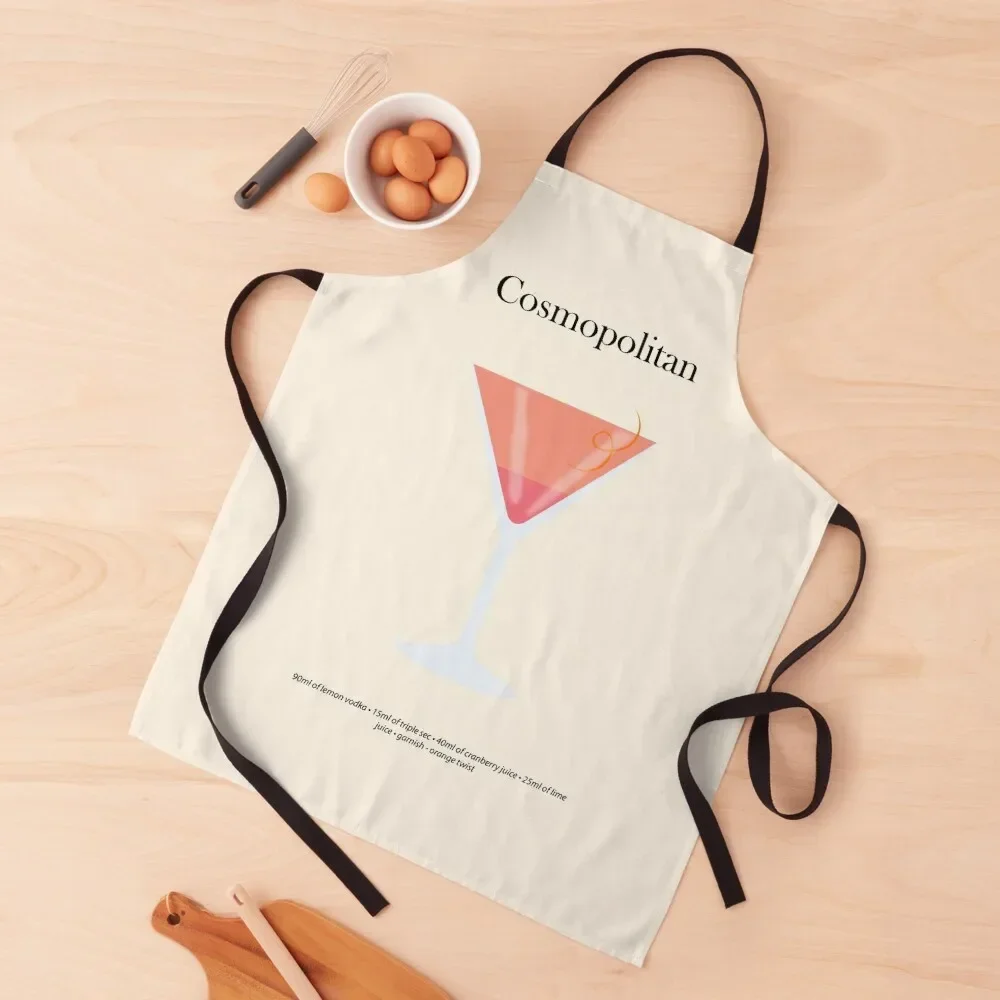 Космополитический фартук с рецептами коктейлей инновационные кухонные и