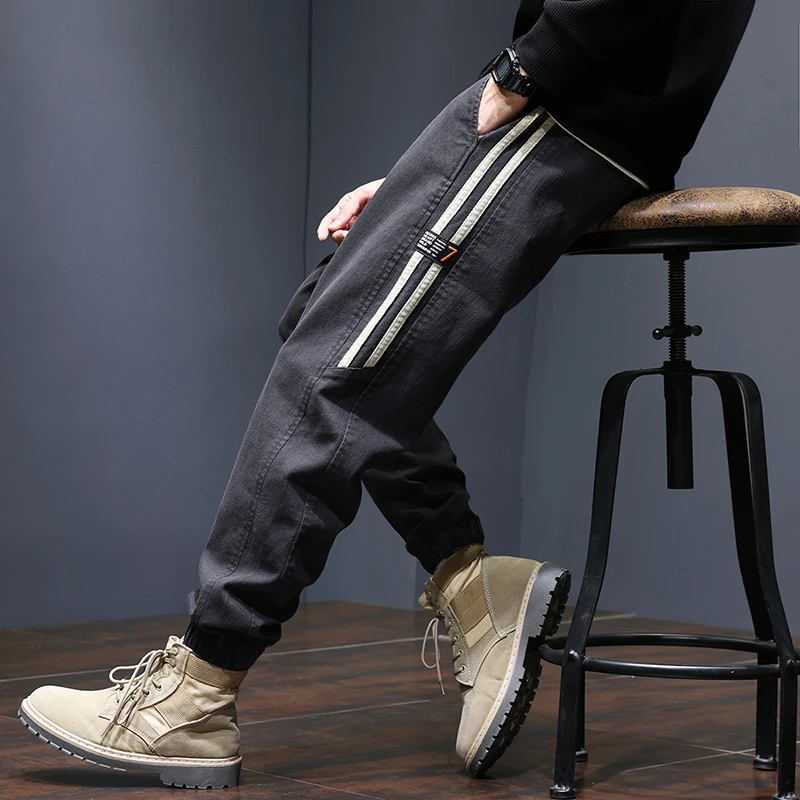CUMUKKIYP Осенне-зимние свободные повседневные брюки Harlan мужские спортивные