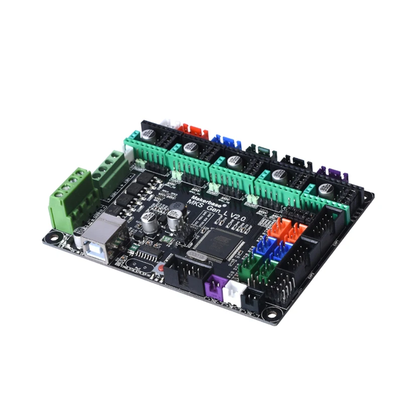 

Запчасти для 3D-принтера Makerbase MKS Gen_L 2.1, плата управления, поддержка Ramps1.4 DRV8825 A4988, двойная ось Z, TMC2209 2208 Uart Mode Gen L