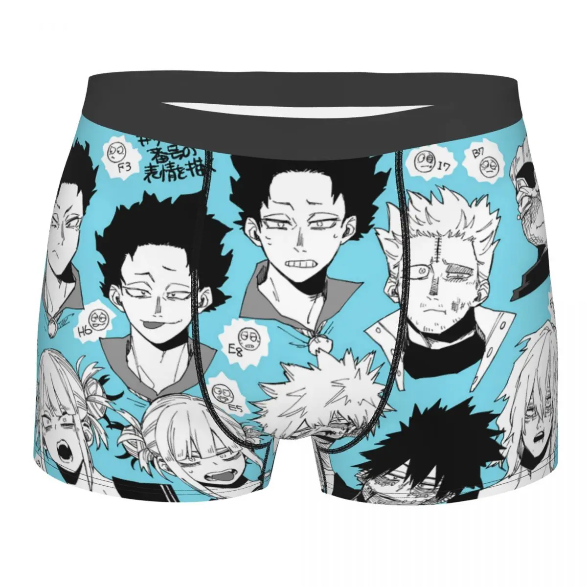 

Men's Boxer Briefs Shorts Panties My Hero Academia Soft Underwear Japanese Anime Homme Humor Plus Size Underpants