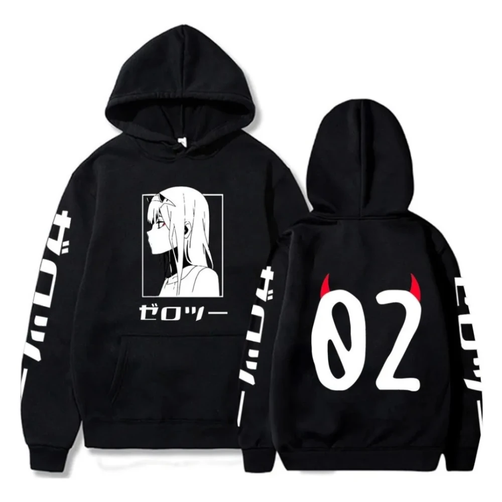 

Zero Two Sexy Girls Darling In The Franxx Sweatshirts Hoodie Kids Hip Hop Anime Clothes Men Women Fashion Tops