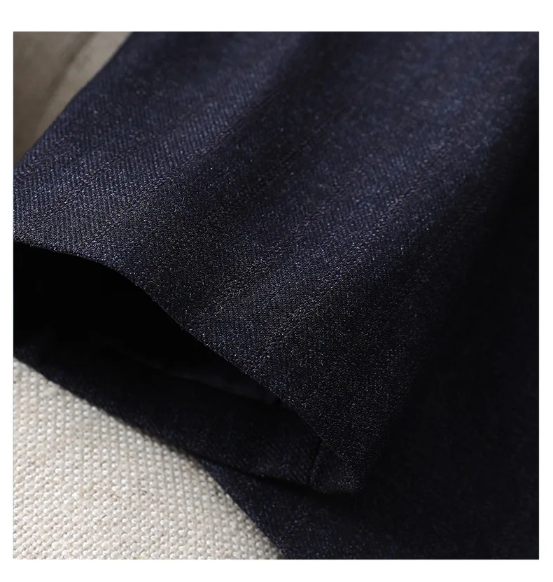 Vintage Women's Formal Pant Sets 2023 Dark Blue Female Blazer Jacket +Trouser Suits Office Lady Business Work Wear 2 Piece Sets