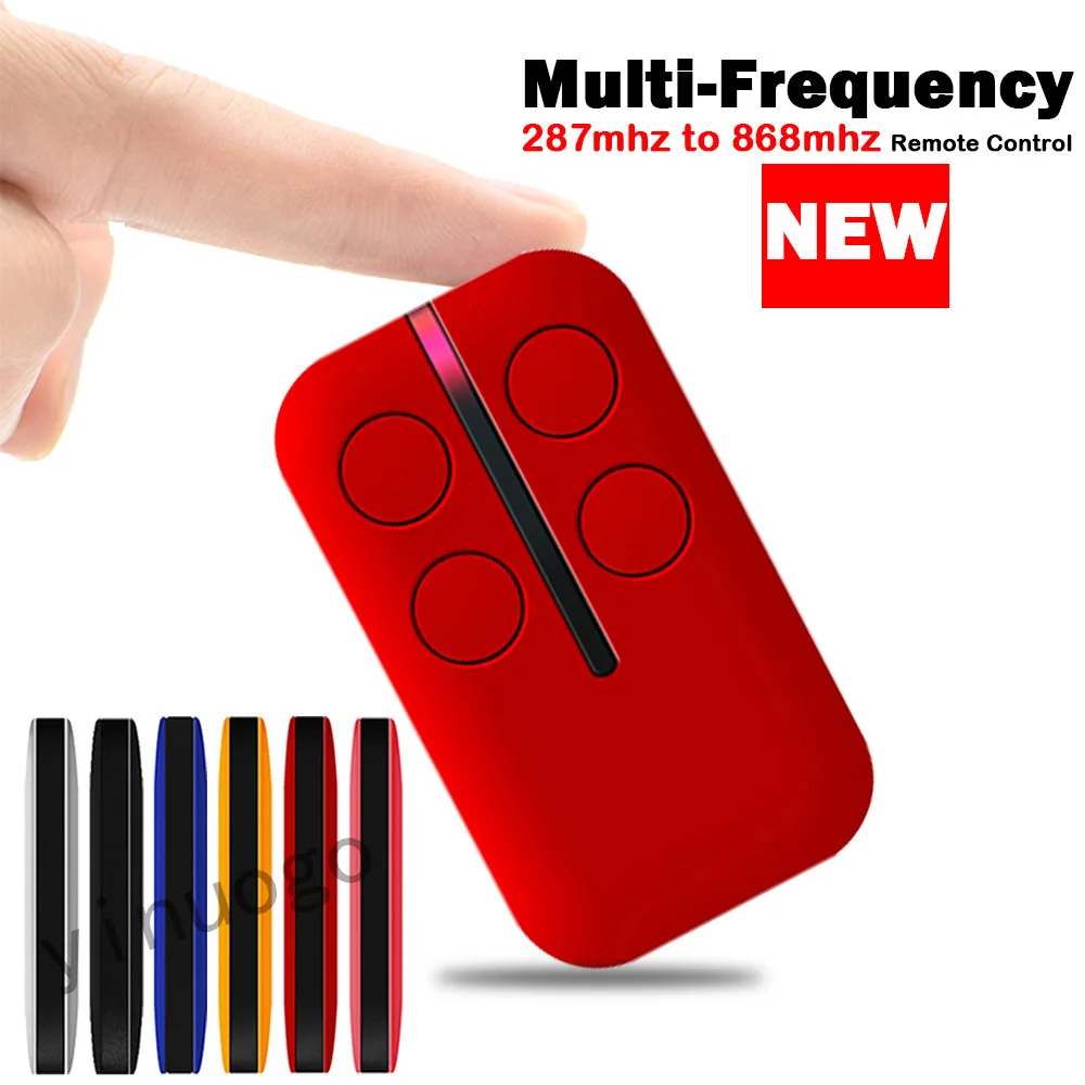 

Gate Remote Control Multi-Frequency 287MHz to 868MHz Garage Door Command Door Opener Wireless Transmitter For Gate and Barrier