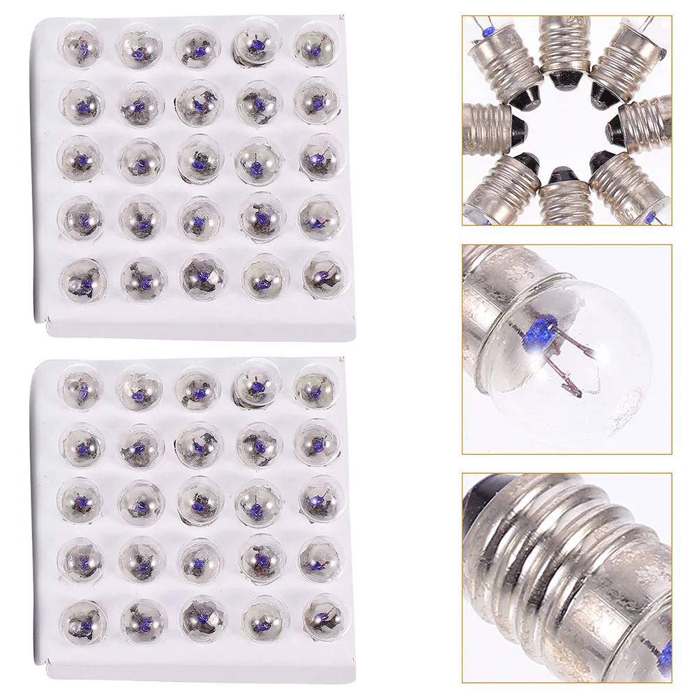 

50pcs Light Bulbs Physics Laboratory Equipments Electrical Teaching Bulb 3.8V