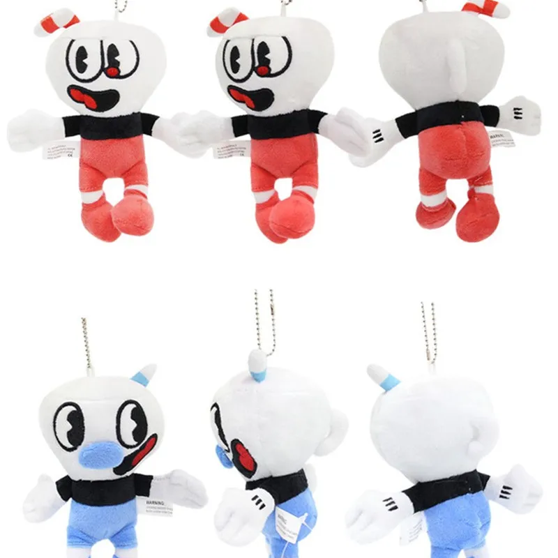 

10 pcs/lot 16cm Cuphead Plush Keychains Stuffed Animals Cosas Kawaii Plush Toys For Kids Gifts