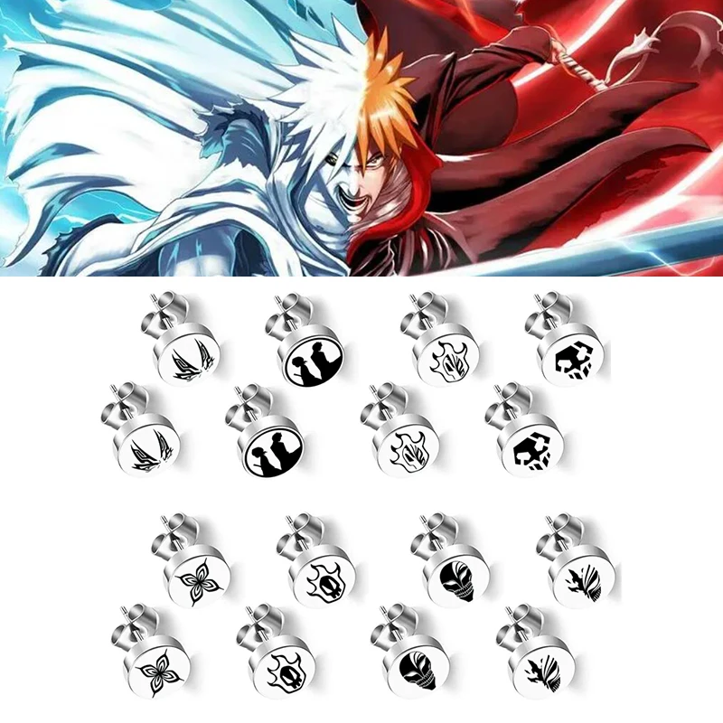 Женские серьги-гвоздики из нержавеющей стали, с отбеливателем