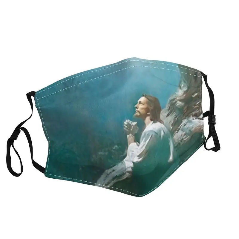 

God Jesus Mask Dustproof Adjustable Art Christian Face Mask Protection Cover Unisex Respirator Mouth Muffle