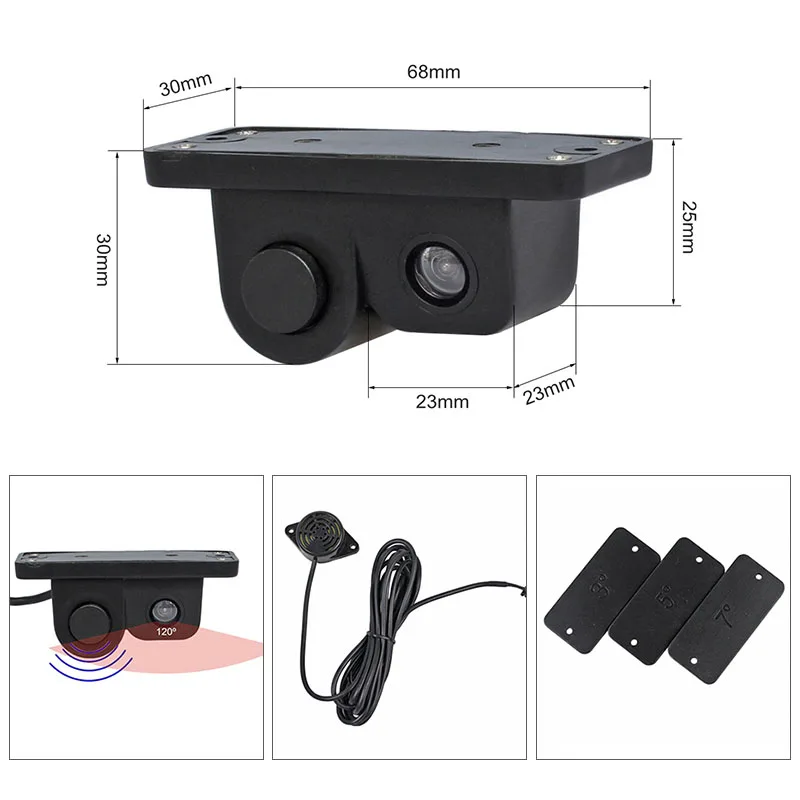 SMALUCK Беспроводной 5-дюймовый цветной TFT ЖК-монитор для автомобиля